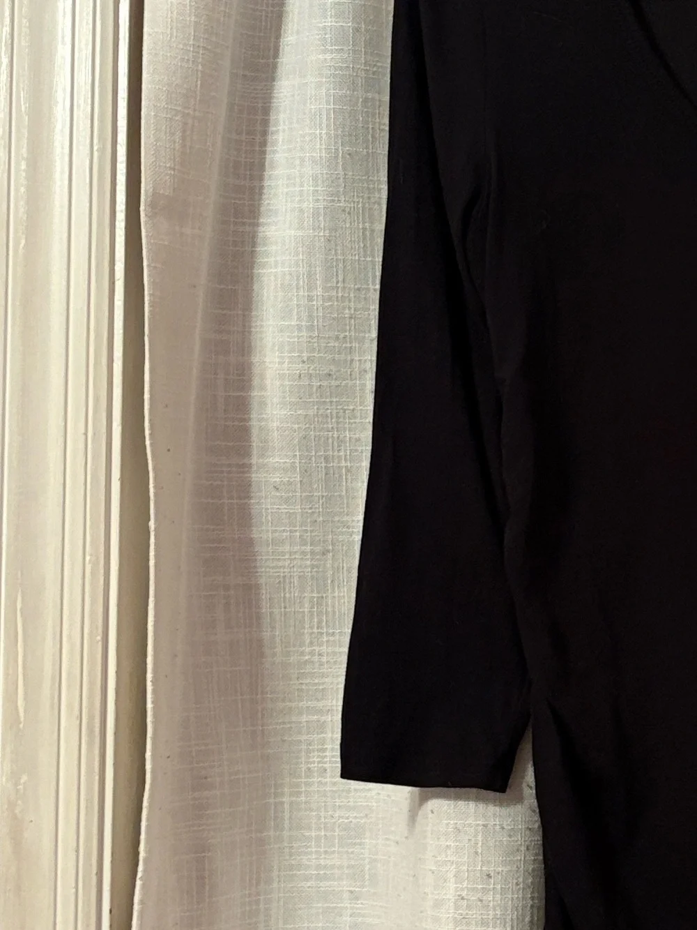 Michael Kors Black Side Zipper Ruched Blouse